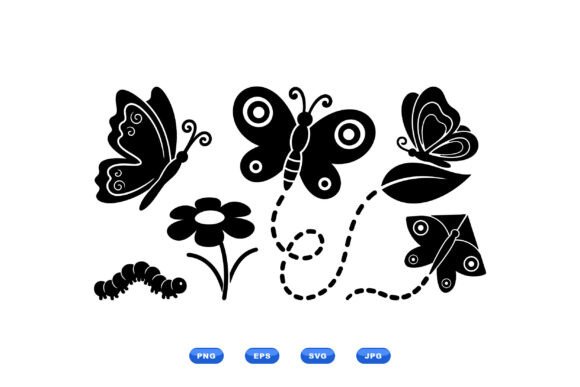 Cute Butterfly SVG Clipart: Graphics & Illustrations for Local Branding