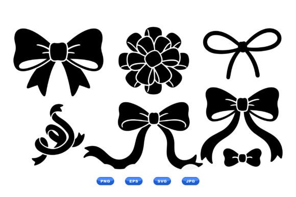 Elegant Bow SVG Clipart Pack: Graphics & Illustrations for Refined Branding