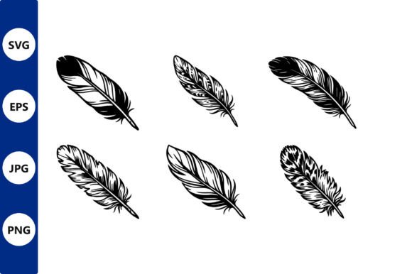 Feather Vector Set: Graphics & Illustrations for Handmade Brands