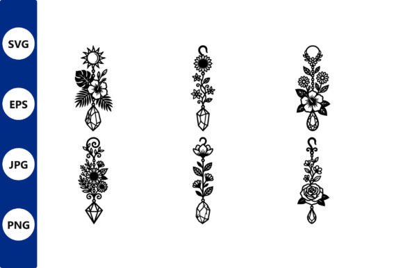 Floral Hanging Ornament: Editorial Graphics & Illustrations