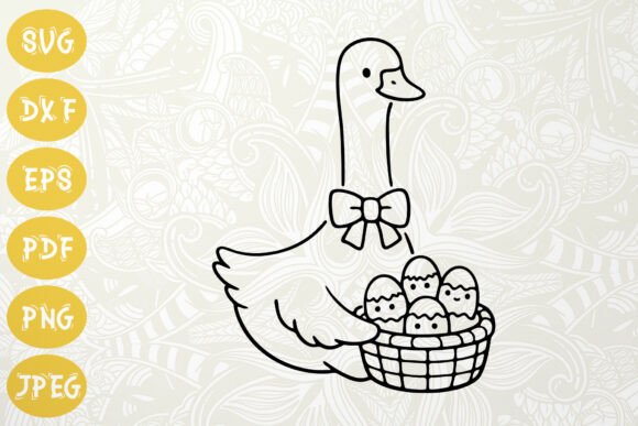 How Goose Holding Basket Graphics Fit Your Handmade Illustrations