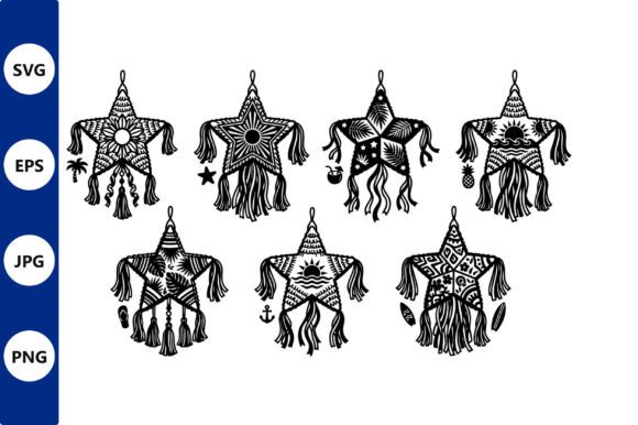 Star Lanterns Tassels: Graphics & Illustrations for Local Branding