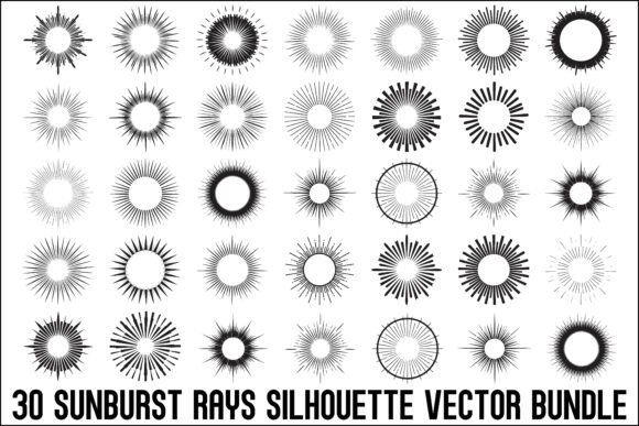 Sunburst Rays Vector Bundle Bundle